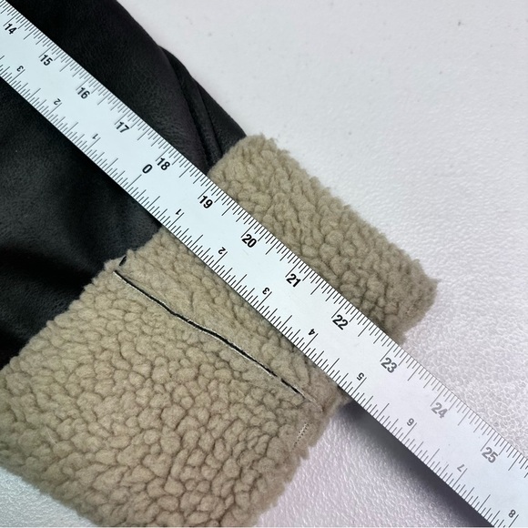 Universal Thread Sherling Lined Brown Leather Jacket Size XXL - Picture 7 of 8